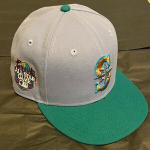 Seattle Mariners fitted cap - Purple Teal and Gold - 7 3/8